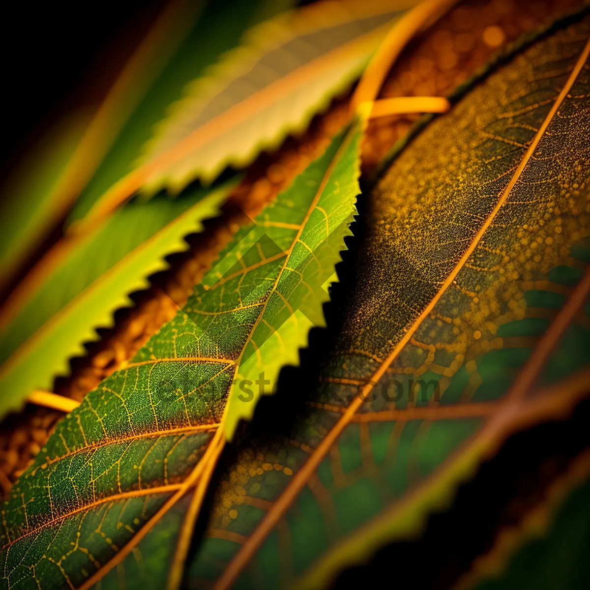 Picture of Vibrant Leaf Pattern on Sumac Shrub