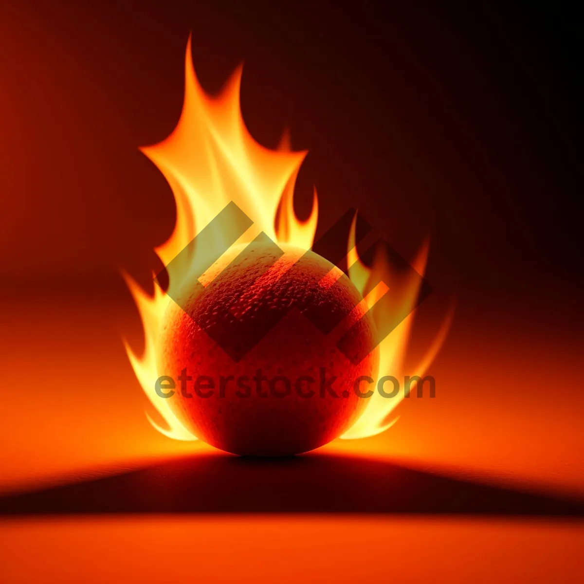 Picture of Fiery Glow: Symbolic Energy Art with Burning Flame