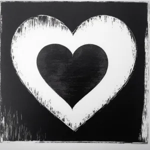 Heart Stencil Love Symbol Card Art Decoration