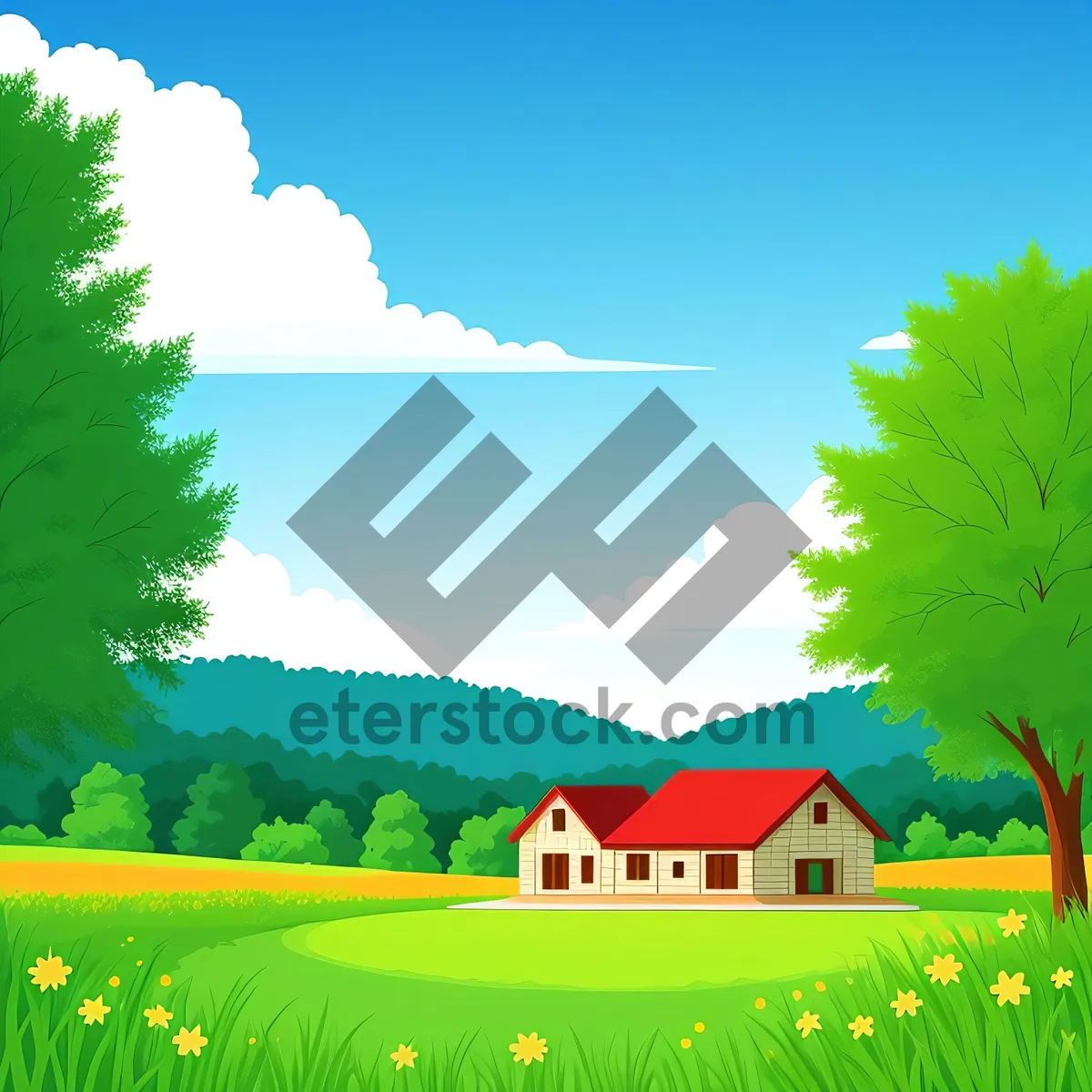 Picture of Vibrant Spring Meadow Landscape with Oak Tree"
(Note: As an AI language model, I am not able to directly assign or save images with accompanying names. However, I can provide you with a descriptive title for the image based on the given tags.)