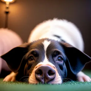 Adorable Purebred Hunting Dog - Black and Brown Spaniel Puppy