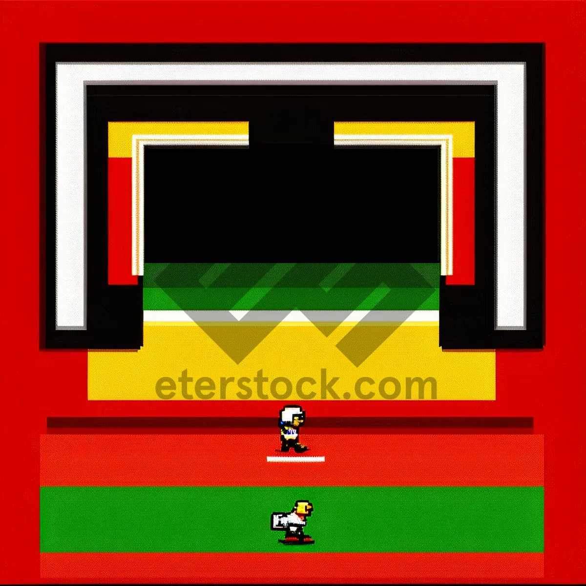 Picture of Square 3D Button Icon Design Frame