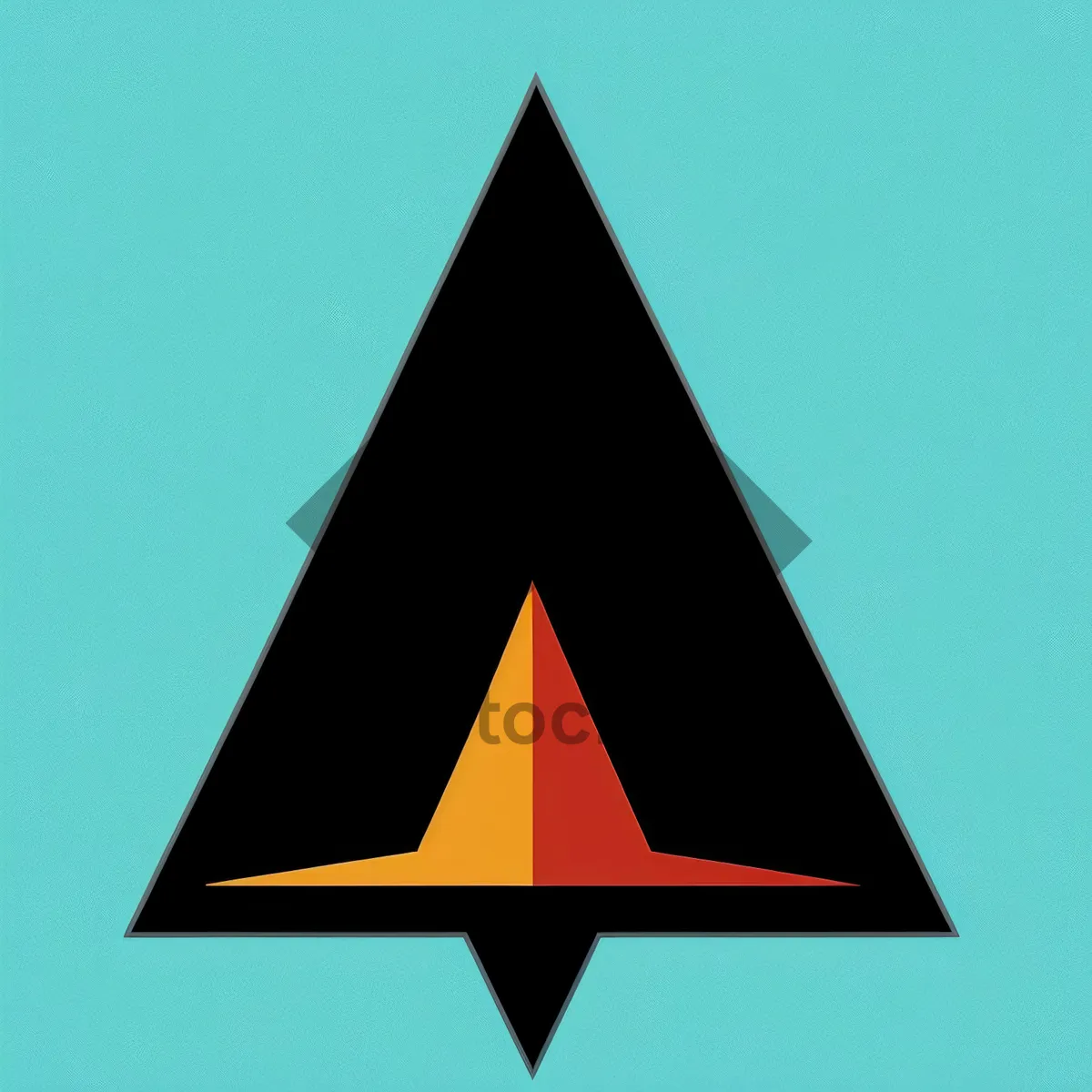 Picture of Caution Triangle Symbol for Graphic Design