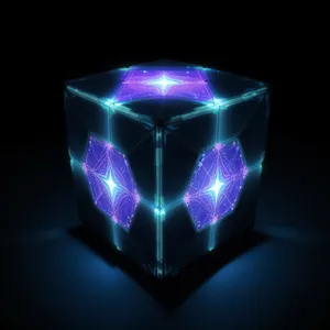 Black Gem Digital Fractal Art Design