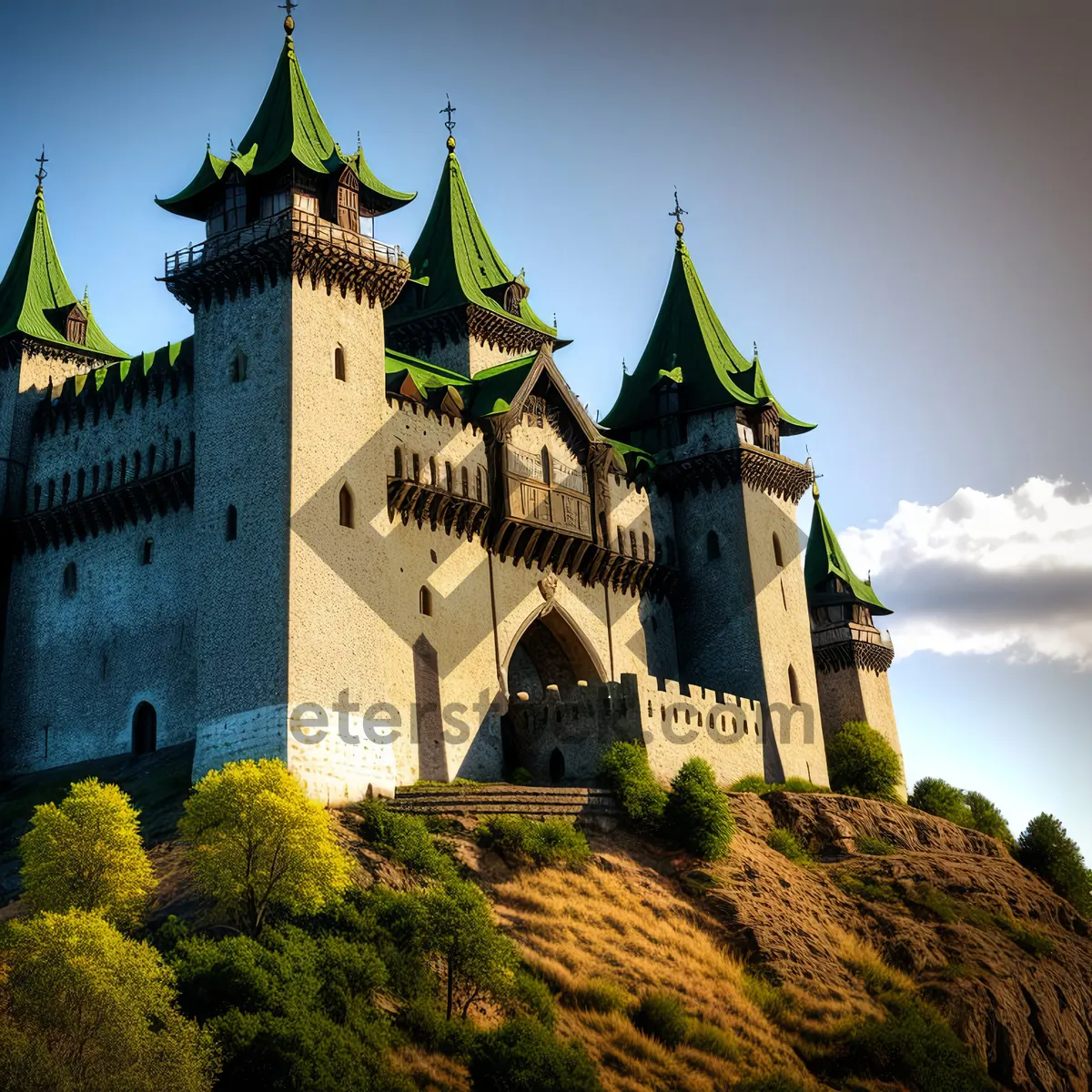 Picture of Medieval Castle Tower with Historic Charm