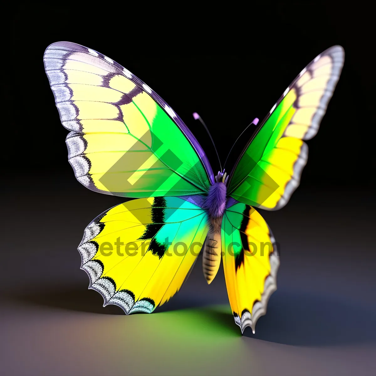 Picture of Colorful Butterfly in Herb Garden