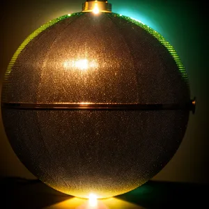 Festive Golden Glass Ornament Hanging