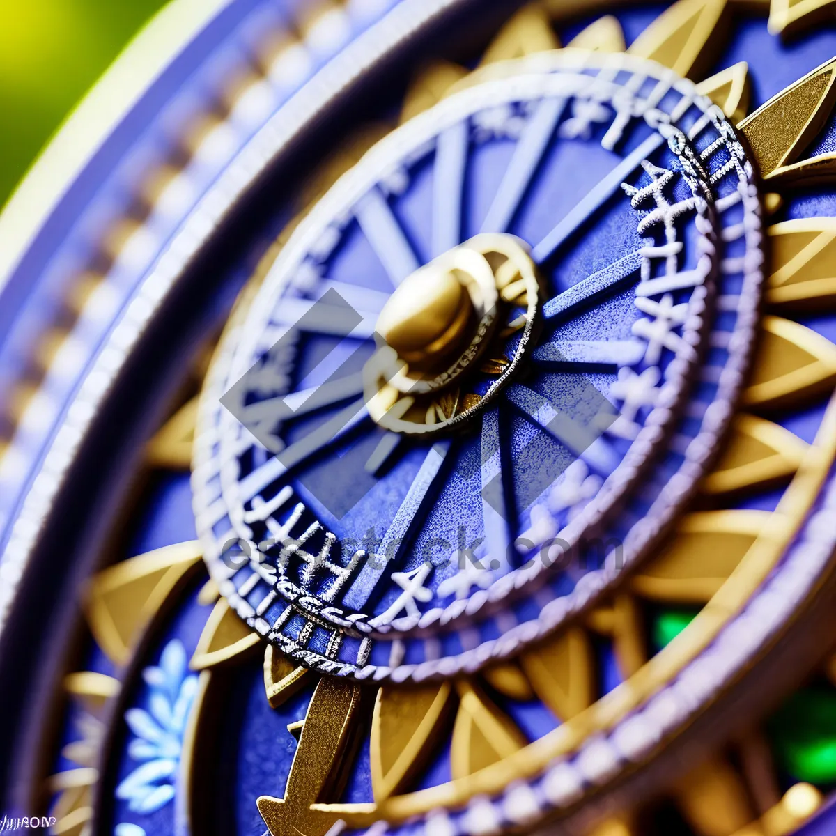 Picture of Antique Travel Clock with Compass Pointer