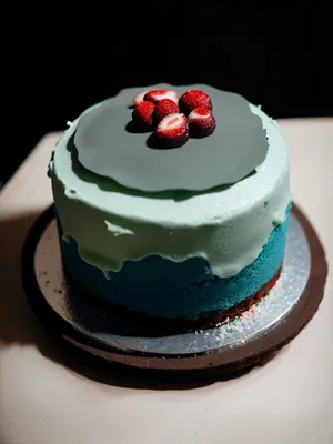 Delicious Berry Trifle with Chocolate Pastry and Fresh Mint