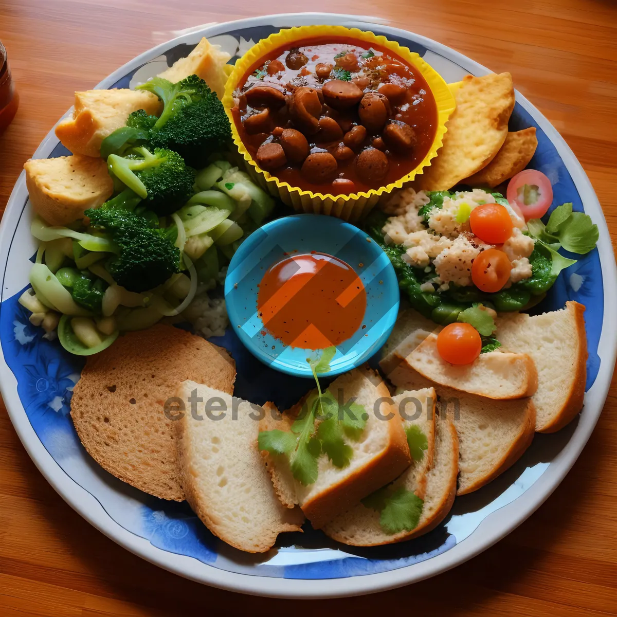 Picture of Delicious Gourmet Plate with Grilled Vegetables