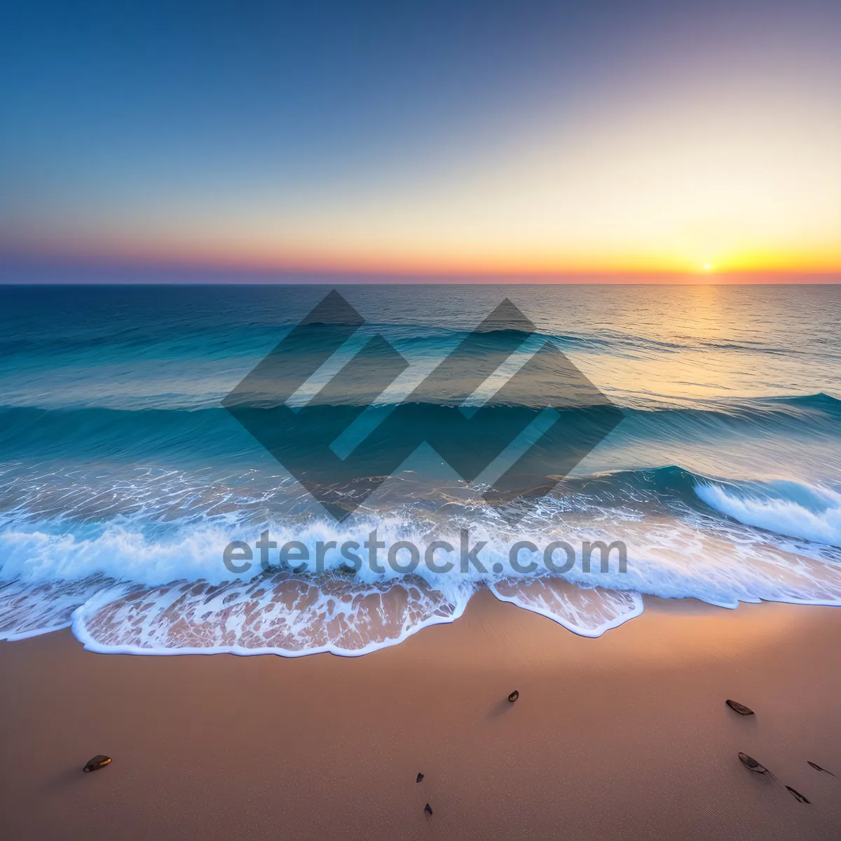 Picture of Serene Sunset by the Seashore