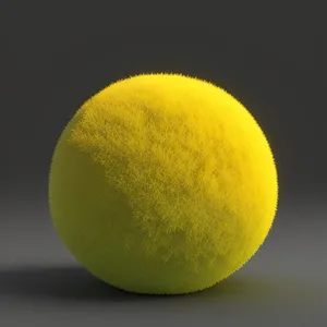 Yellow Tennis Ball - Sport Equipment and Refreshing Citrus