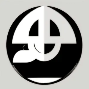 Glossy Poison Icon - Round Black Heraldry Symbol