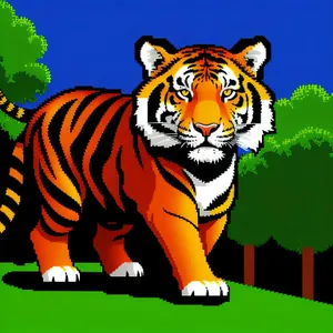 Wildcat Tiger Stripes in Captivity