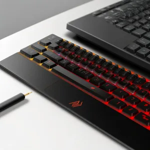 Black Laptop Keyboard for Efficient Office Work