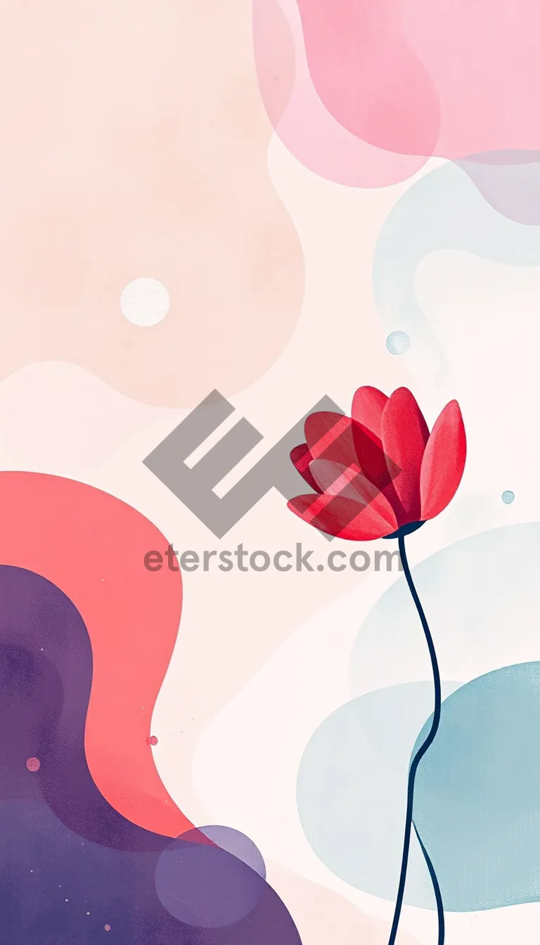 Picture of Colorful Heart Icon Design for Valentine's Day Card