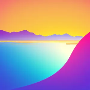 Artistic Wave Graphic Wallpaper with Gradient Lines