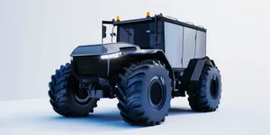 Industrial Heavy Truck with Tracked Wheels and Engine