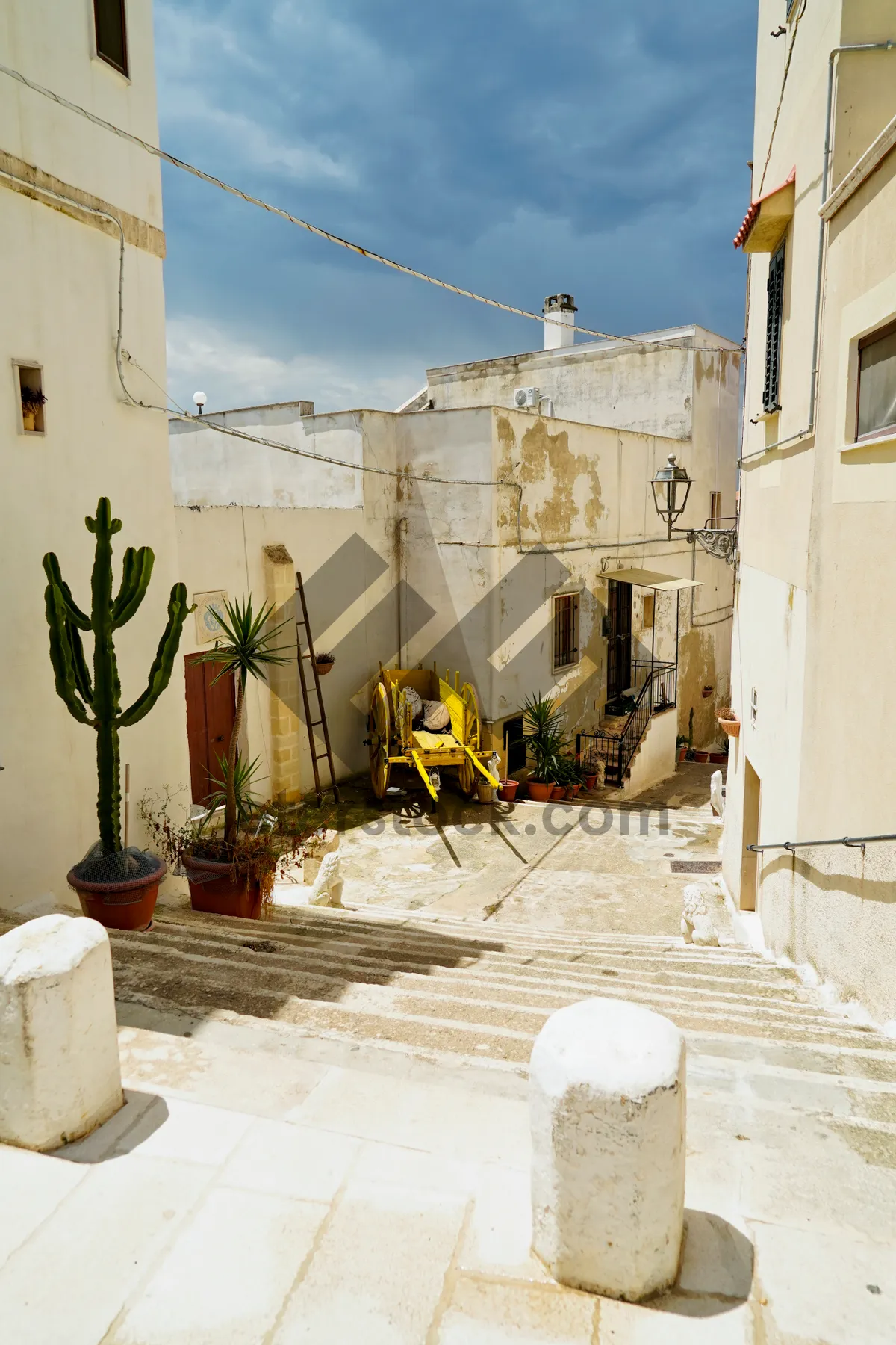 Picture of Old Town Stone Home with Window