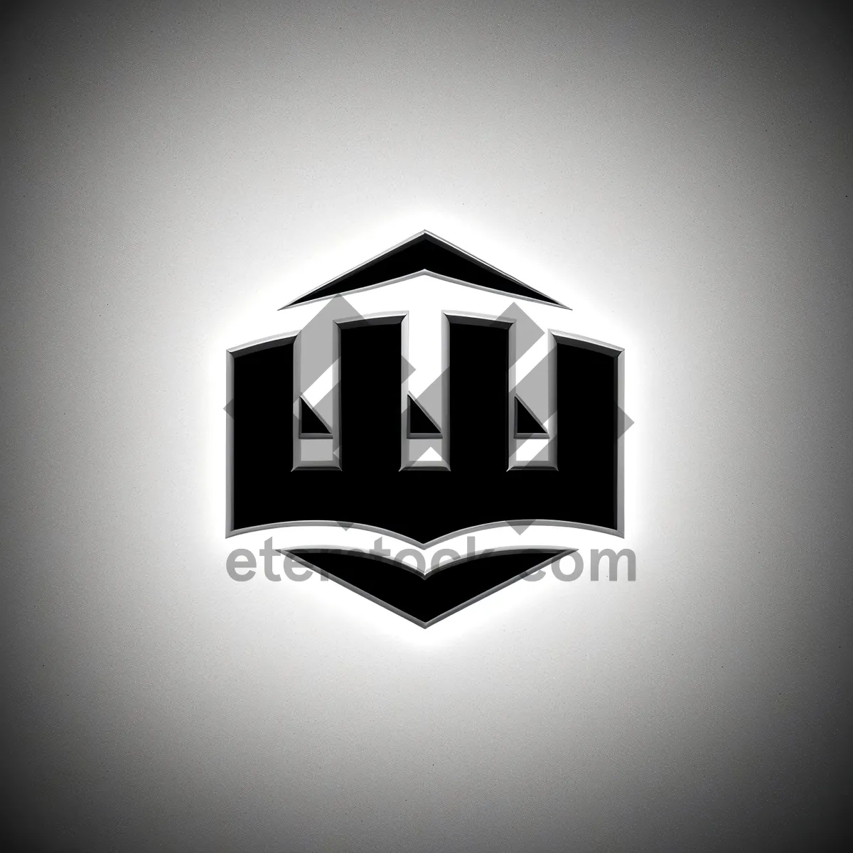 Picture of Modern Shiny Black Gem Button Icon