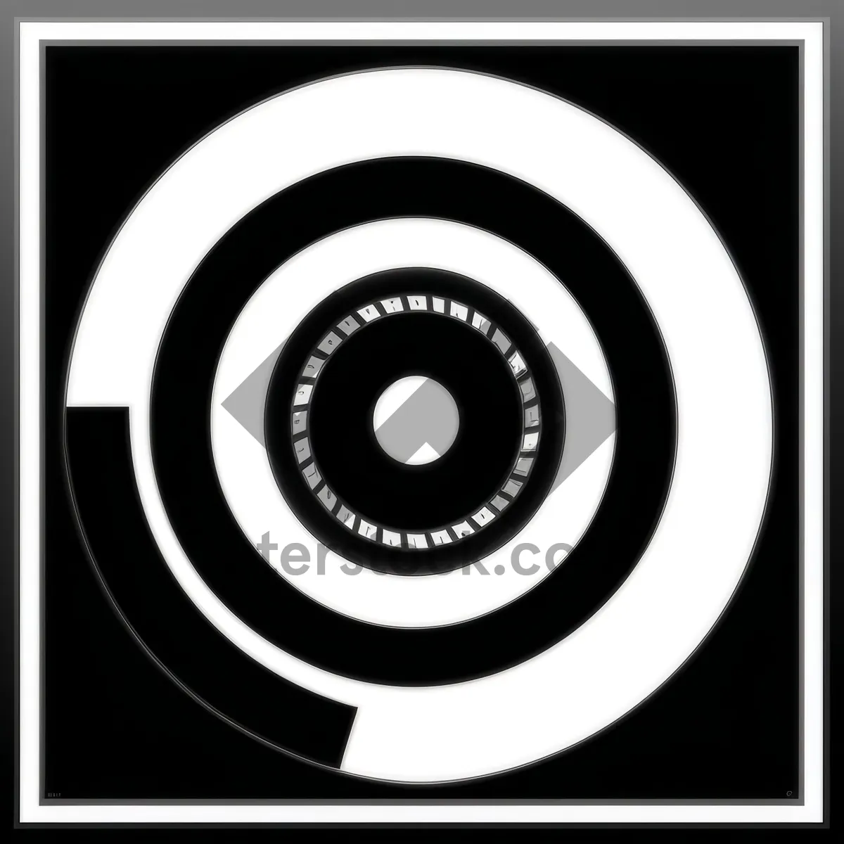 Picture of Black Shiny Circle Button - Web Design Icon