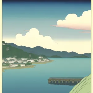 Serene Island Retreat: Majestic Mountains meet Clear Blue Waters