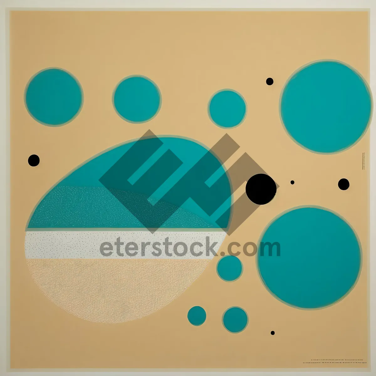 Picture of Polka Dot Circle Design - Seamless Graphic Pattern