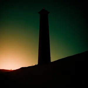 Majestic City Tower - Silhouette of Iconic Beacon