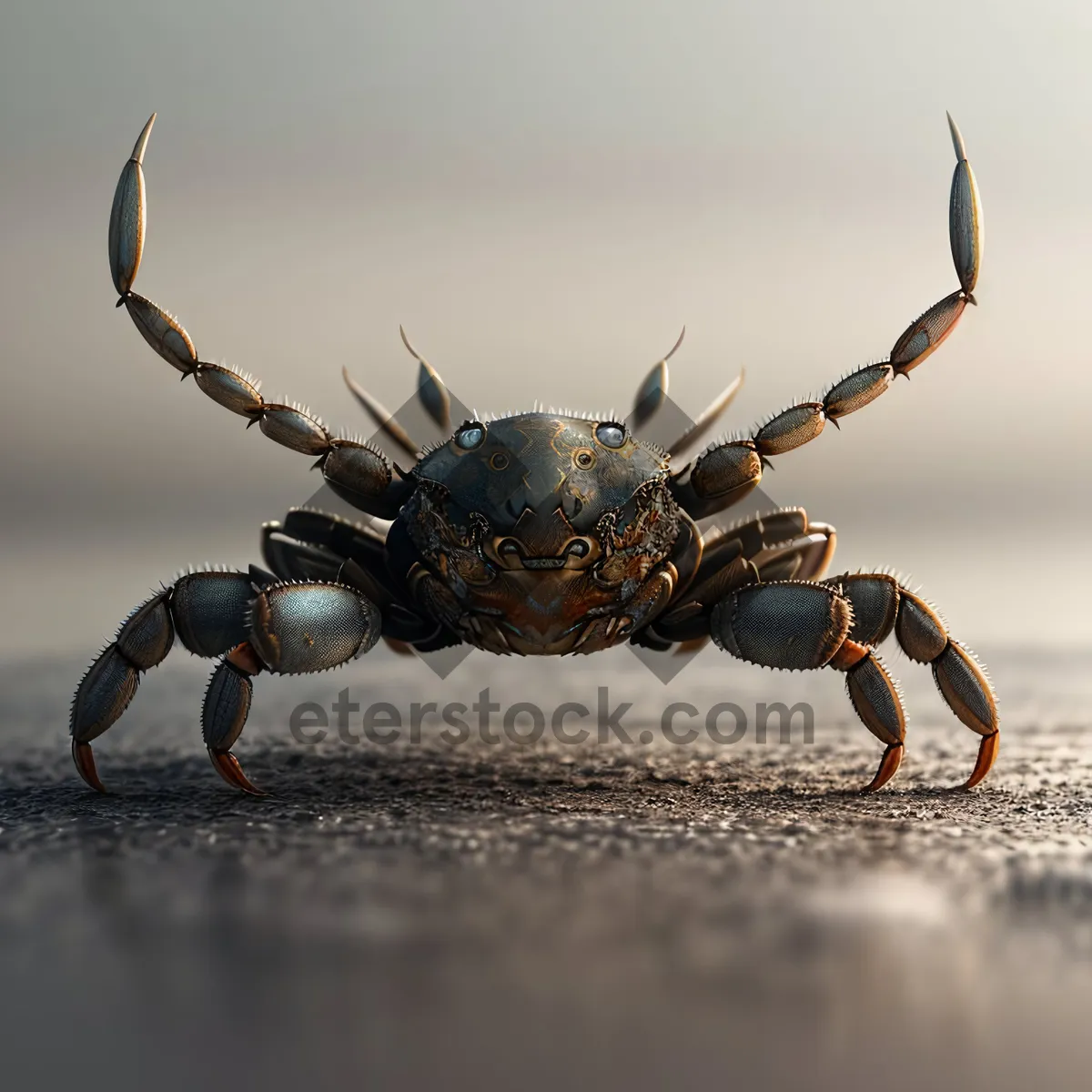 Picture of Wild Black Crab Claw Invertebrate Wildlife Close-up