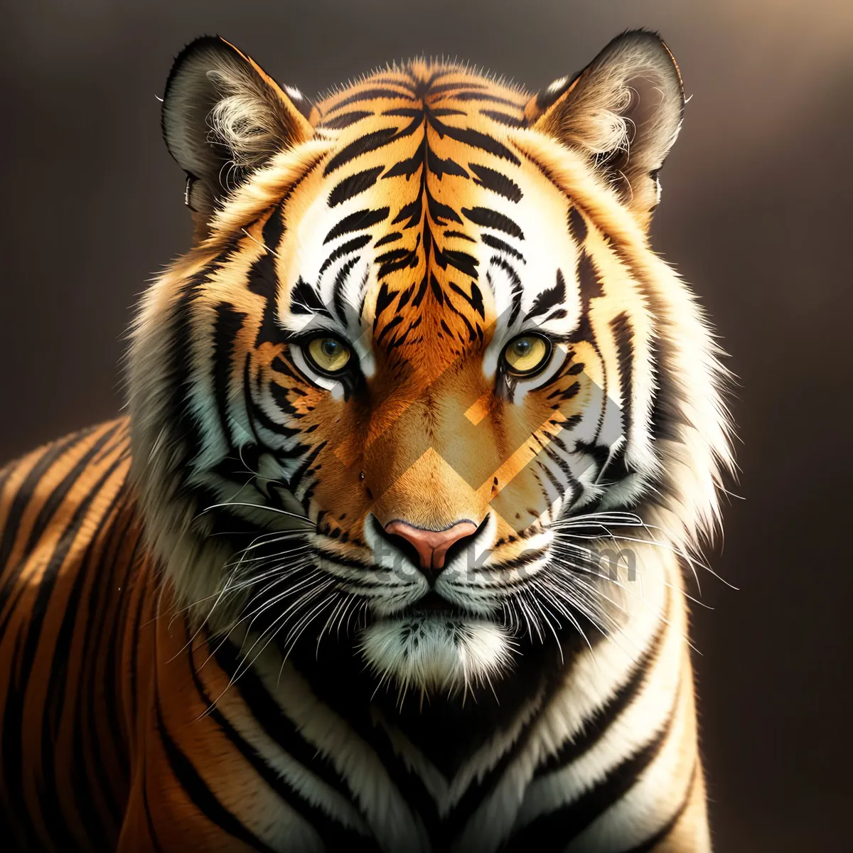 Picture of Majestic Tiger - Striped Wildlife Predator