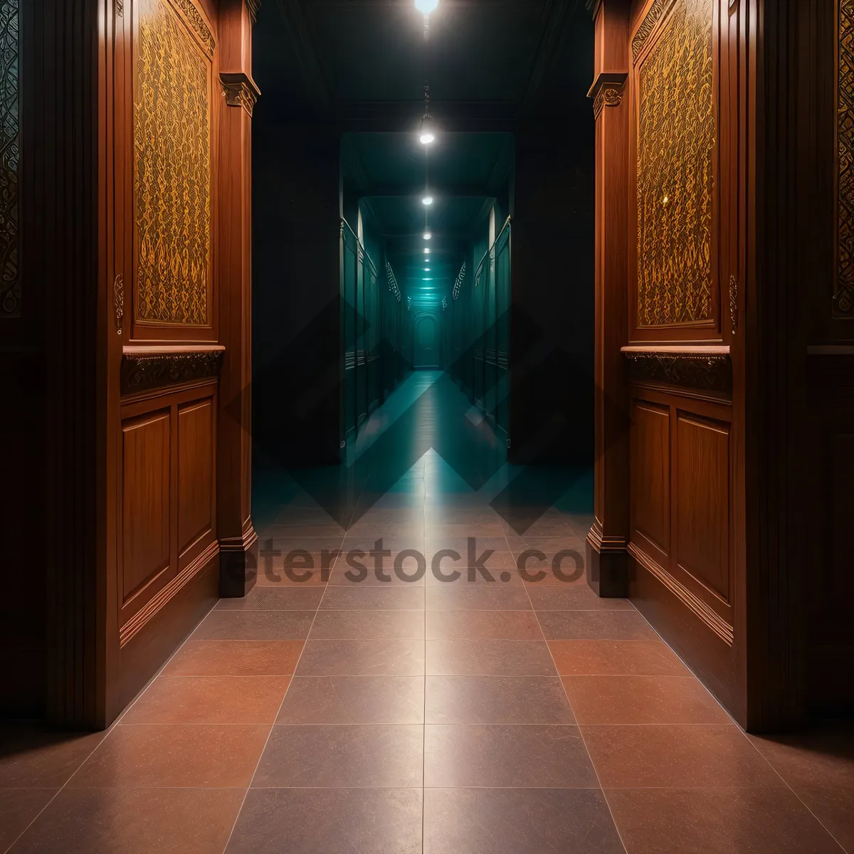 Picture of Vintage Hallway with Architectural Charm