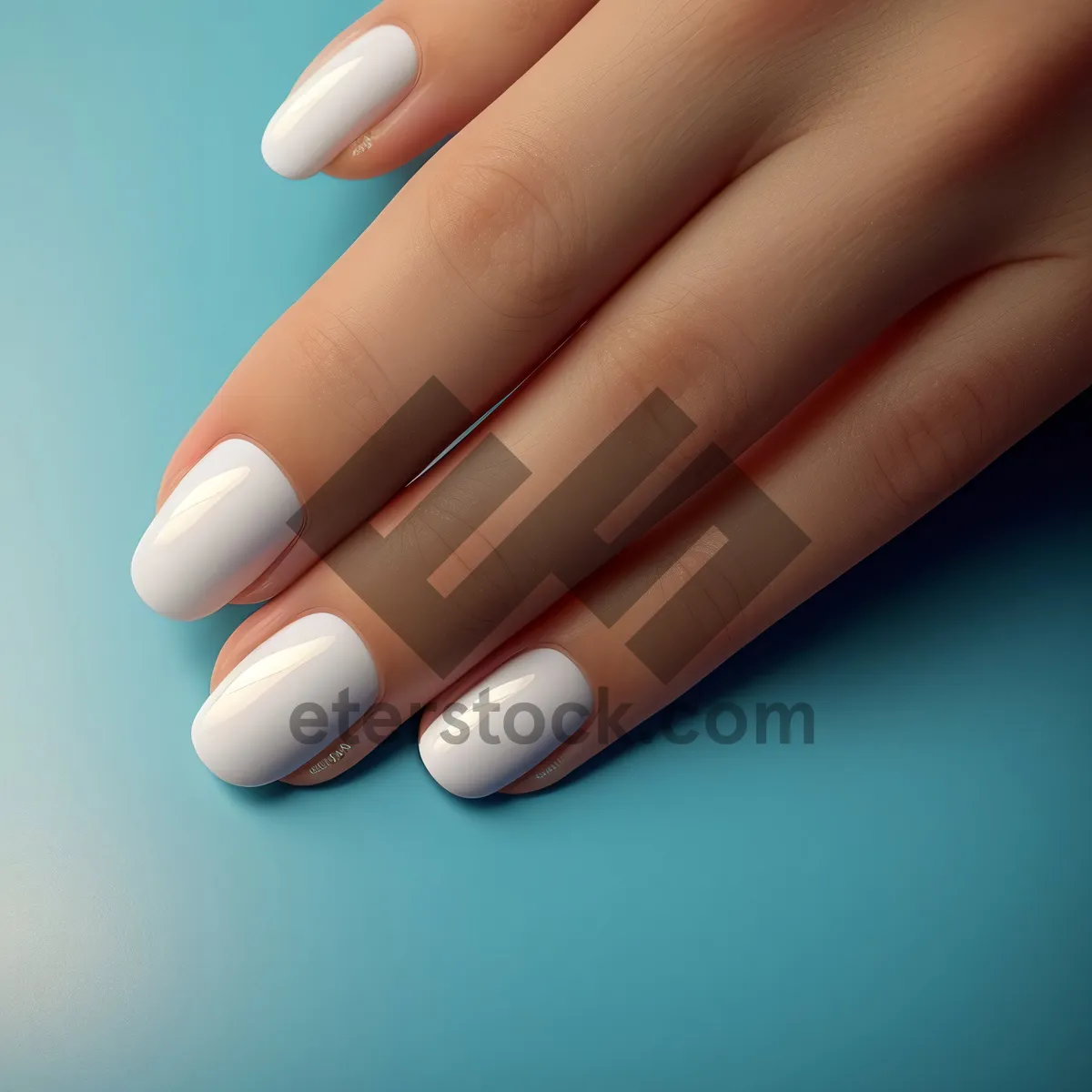 Picture of Healthy Hand with Manicured Fingernails: Skin and Nail Care