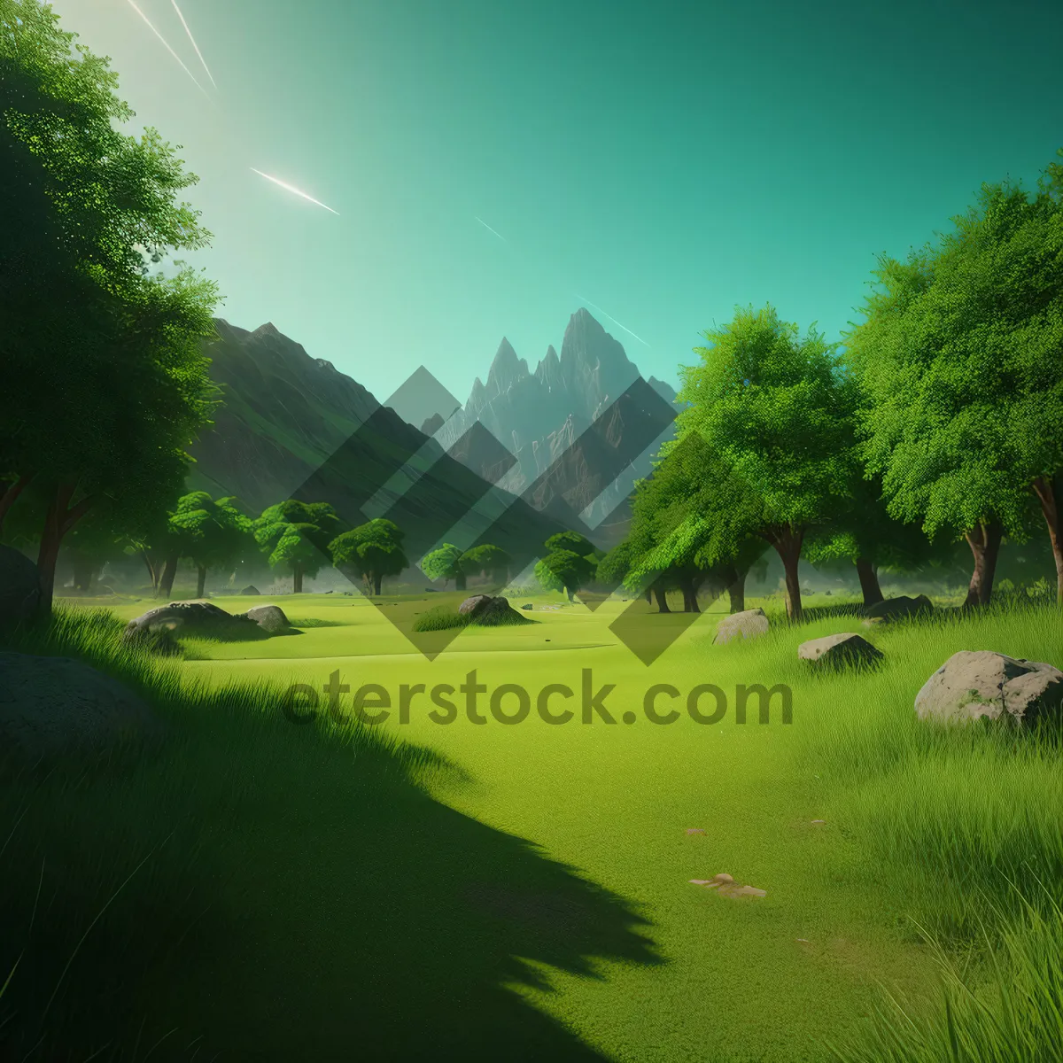 Picture of Golf Green in the Serene Countryside