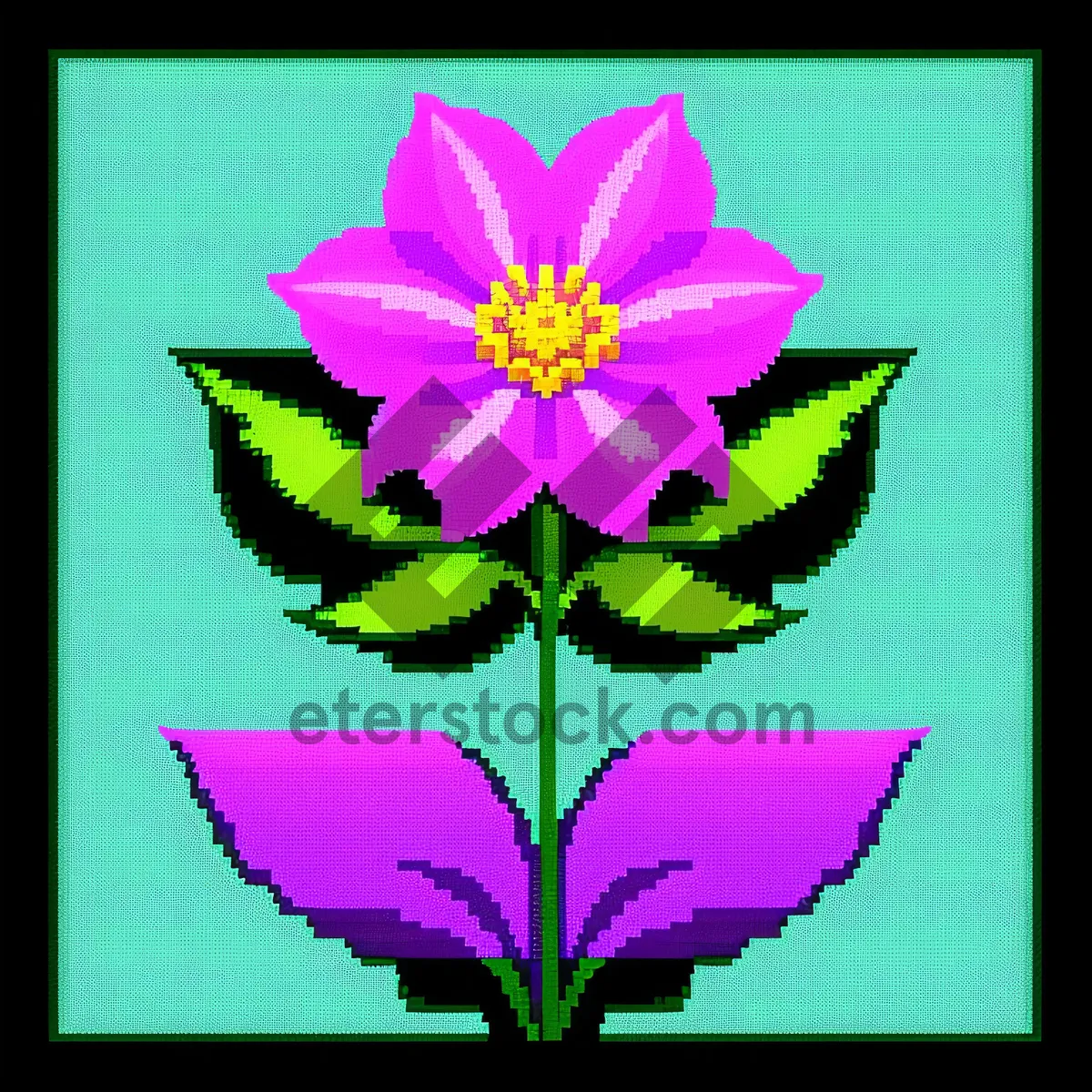 Picture of Pink Lotus Blossom in Summer Garden