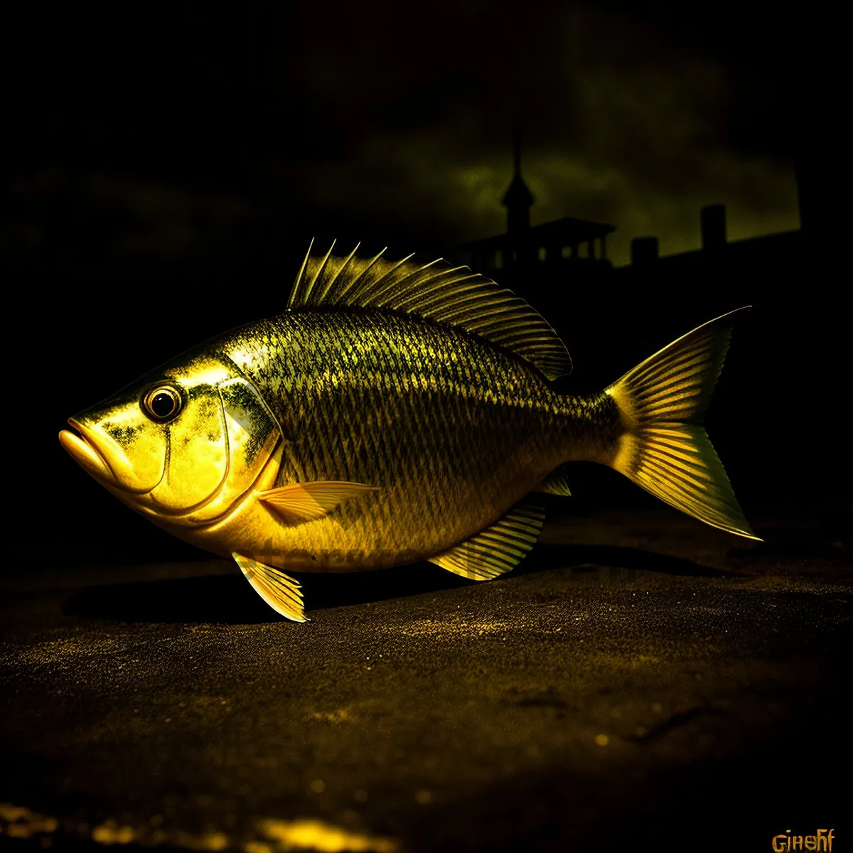 Picture of Tropical Reef Finfish Swimming in Coral Reef