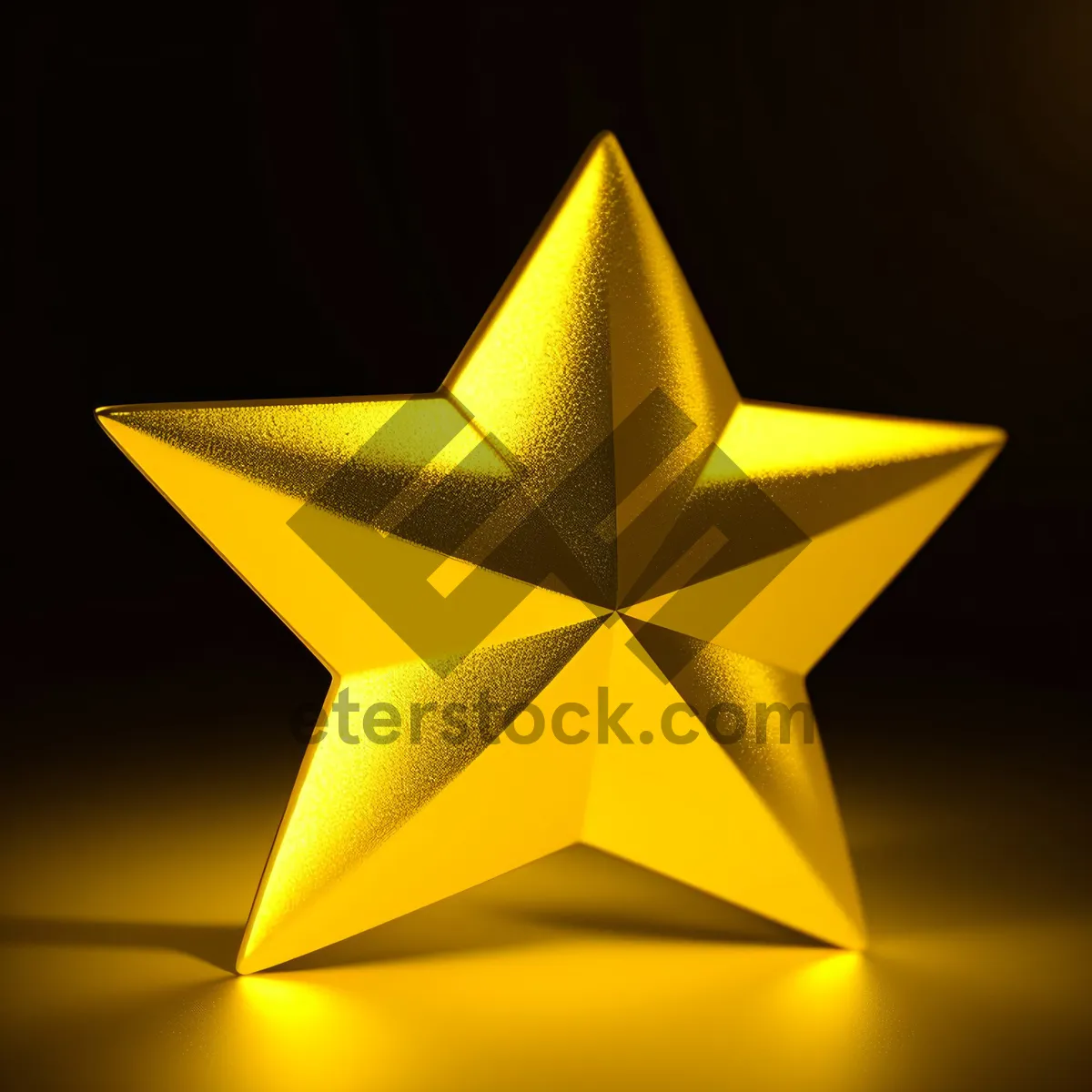 Picture of Shiny 3D Star Symbol: Eye-catching Graphic Design