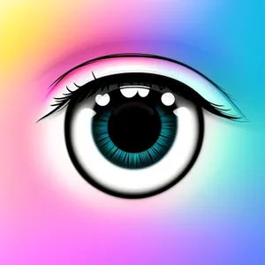 Eyecon: Graphic Circle Symbol with See-Through Eyebrow Design