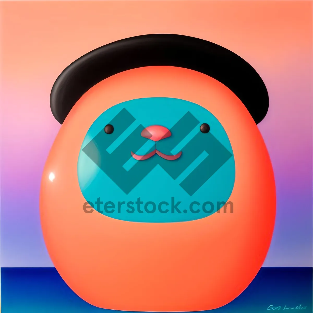 Picture of Shiny Round Orange Button Icon Set