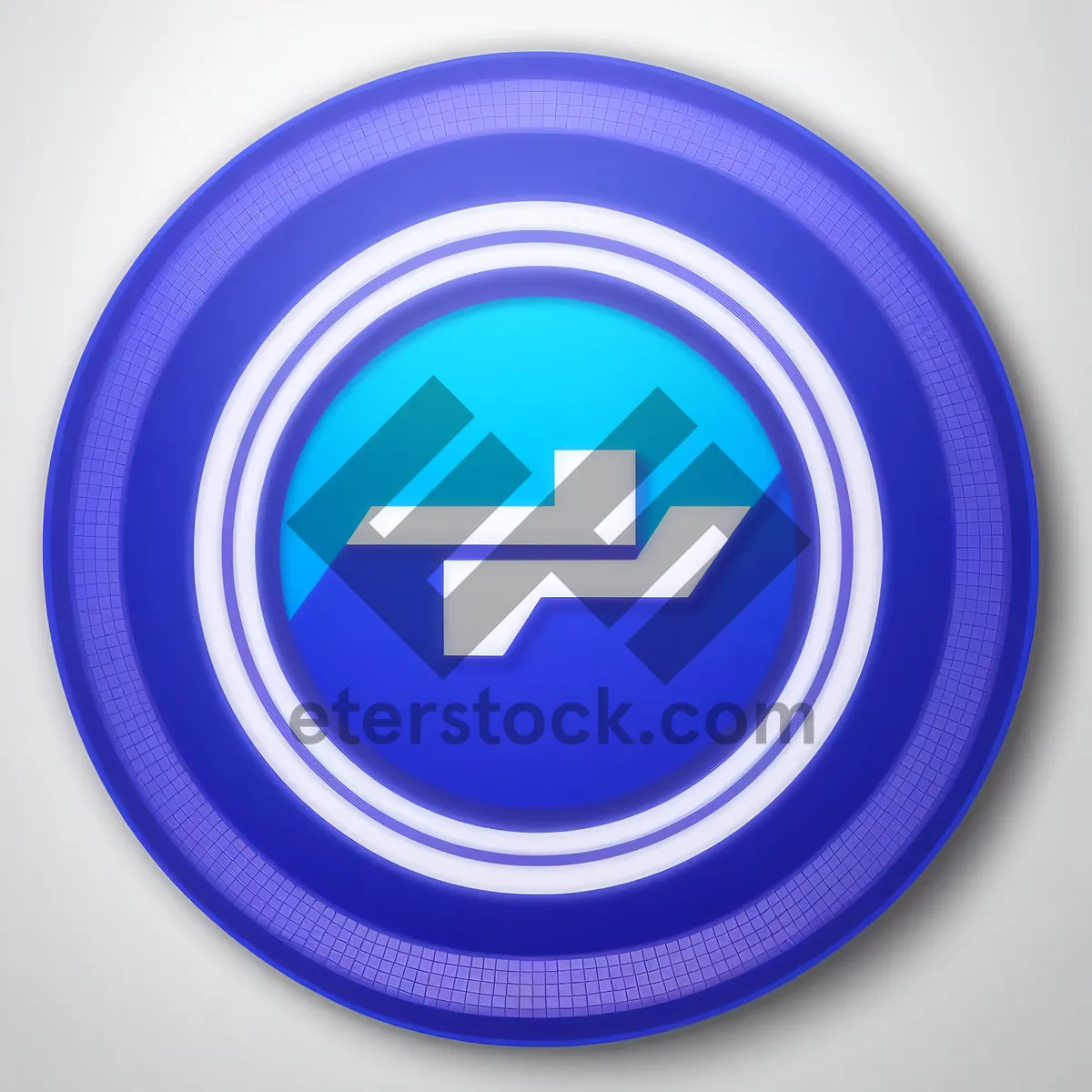 Picture of Round glossy metallic power button icon