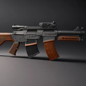 Deadly Arsenal: Military-grade Automatic Assault Rifle