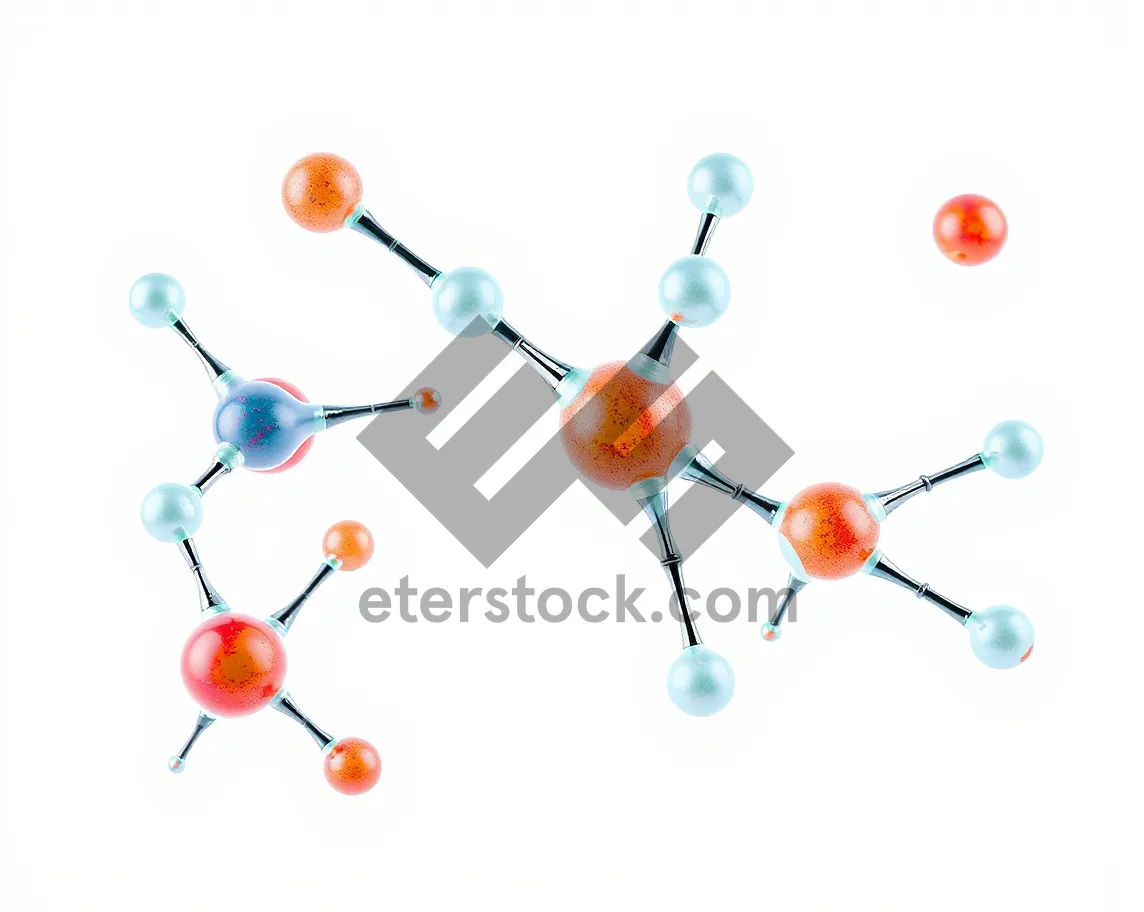 Picture of 3D DNA Sphere Icon for Chemistry Design