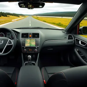 Modern Auto Control: Fast Steering Wheel in Car Cockpit