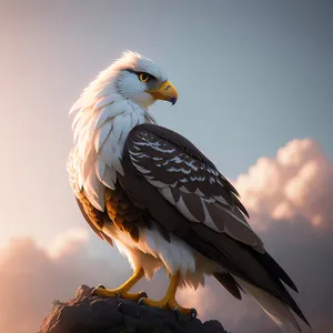 Wild Wings: Majestic Bald Eagle Soaring with Intense Gaze
