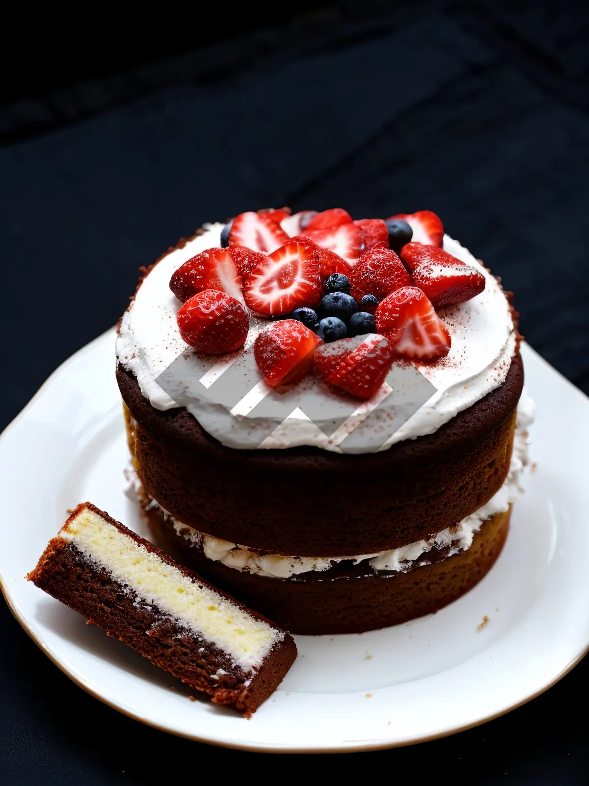 Picture of Delicious Berry Trifle with Fresh Cream