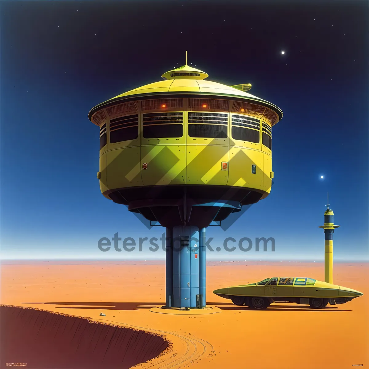 Picture of Skyward Beacon: Majestic Lighthouse and Tower