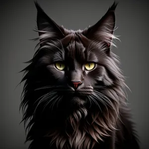 Adorable Feline Kitty Posing Playfully