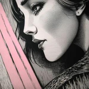 Stunning Black & White Fashion Portrait