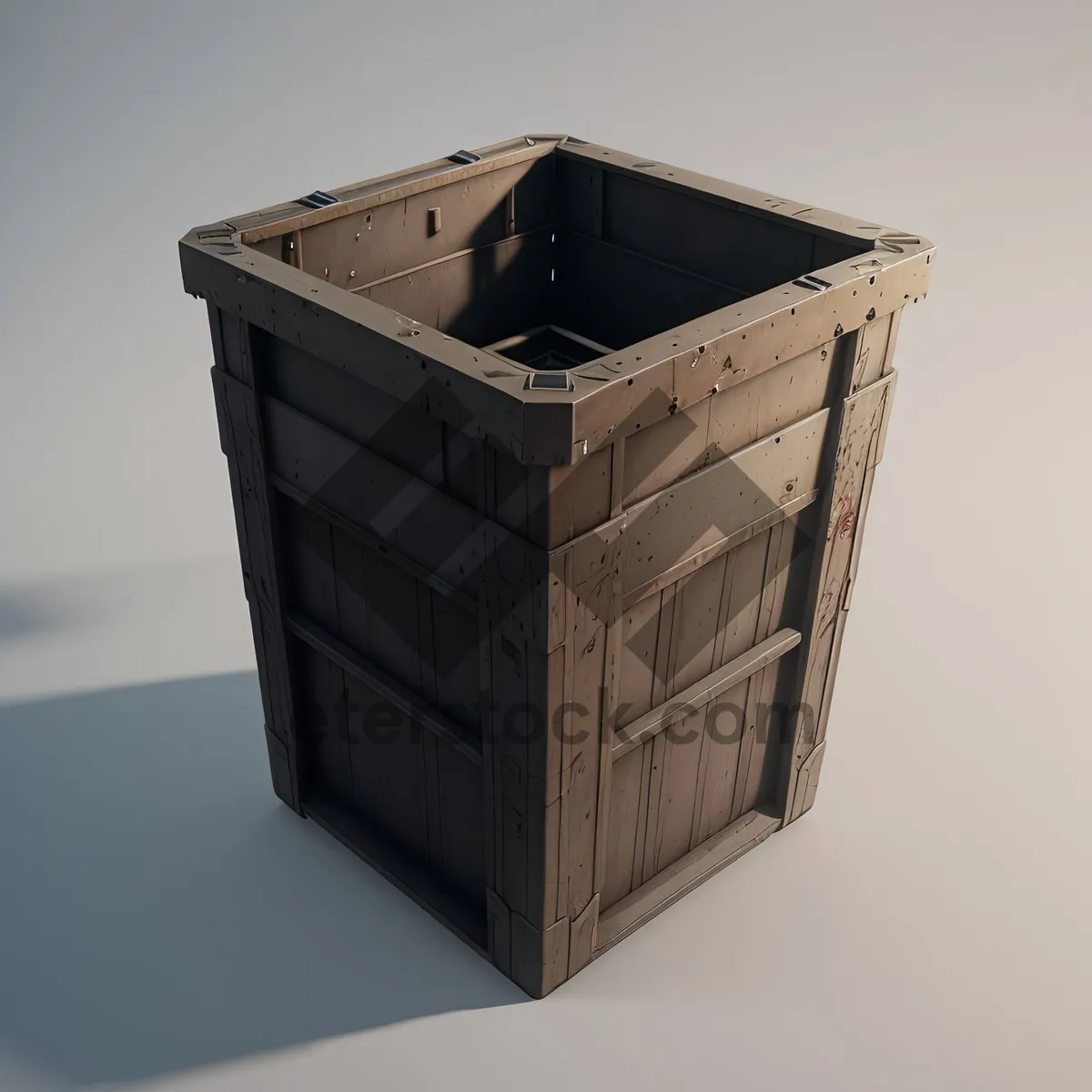 Picture of 3D Rendered Crate Box Packaging Container