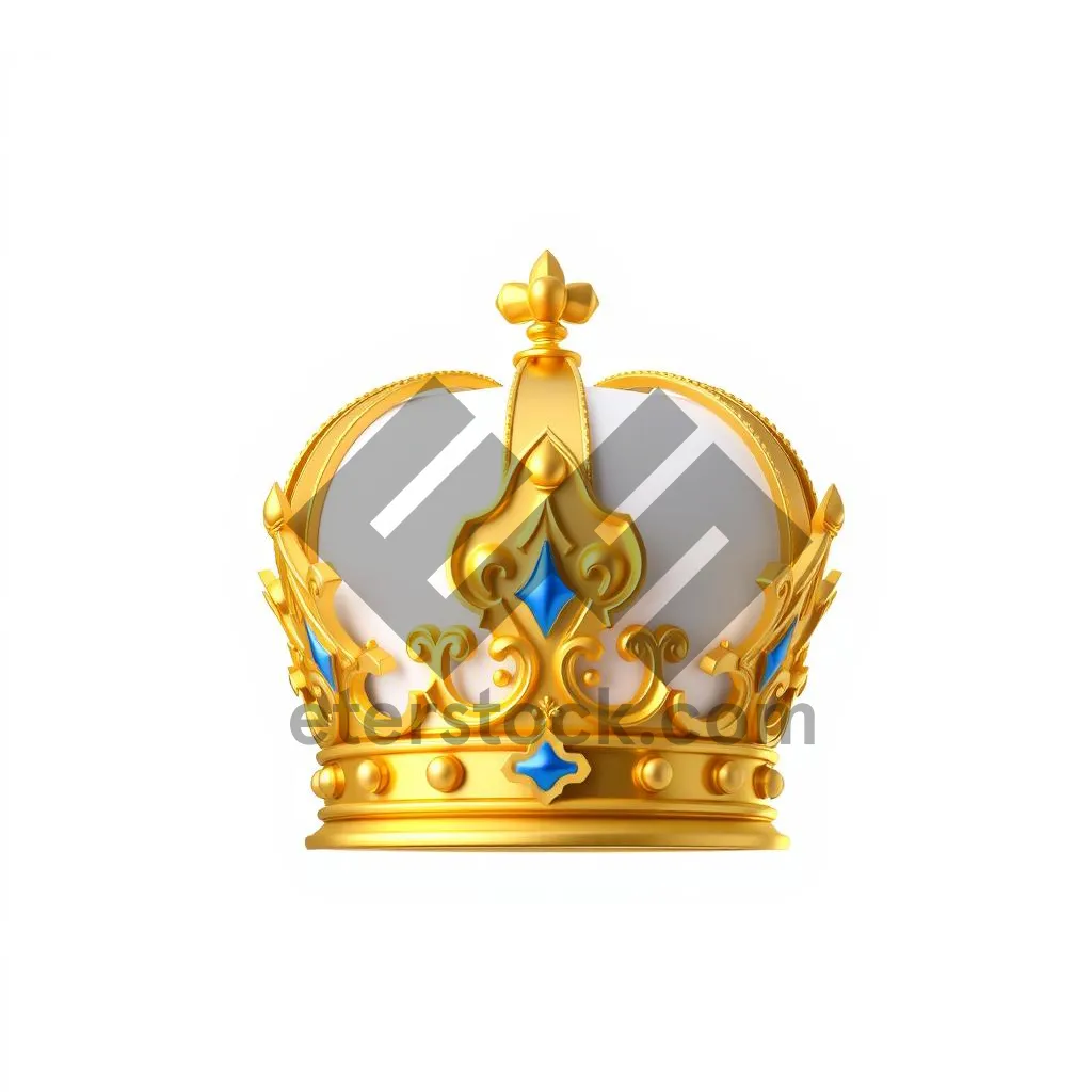 Picture of Golden gem icon symbolizing art and heraldry