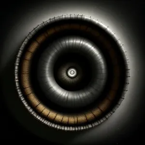 Spiral Illumination: Eyebrow Coil in Graphic Circles